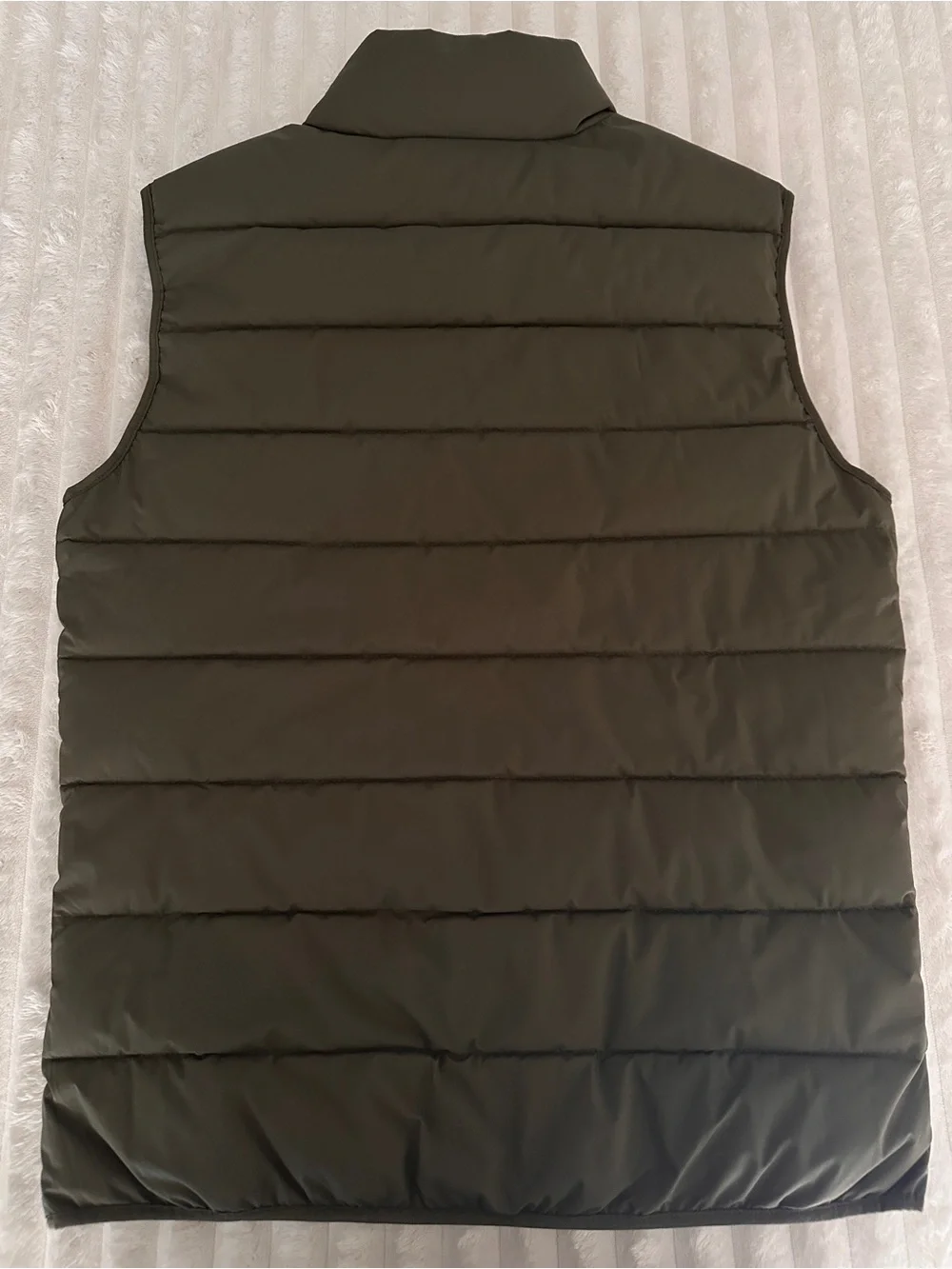 Abercrombie & Fitch Olive Green Quilted Puffer Vest